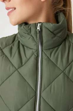 Discount horze Carola fôret ridevest til dame KhakiGr&oslash;nn