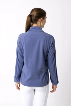 Online horze Christa ridejakke i fleece med halv glidelås, til dame VelvetMorning
