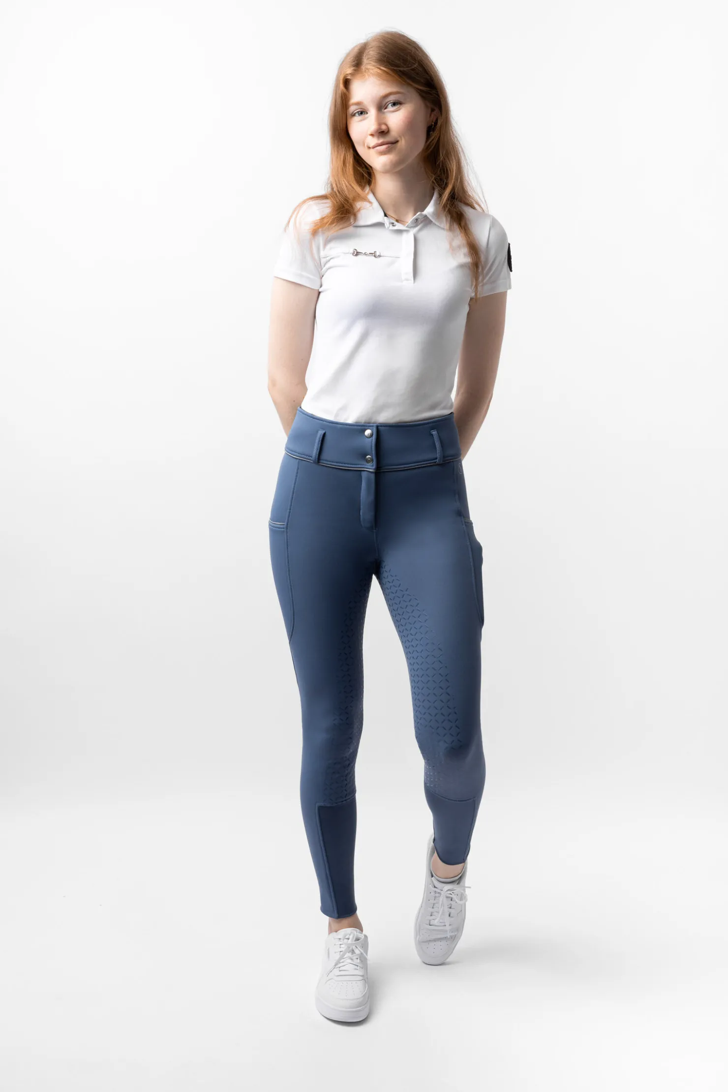 Best horze Corinne Thermo fullgrip ridebukser Vintageindigo
