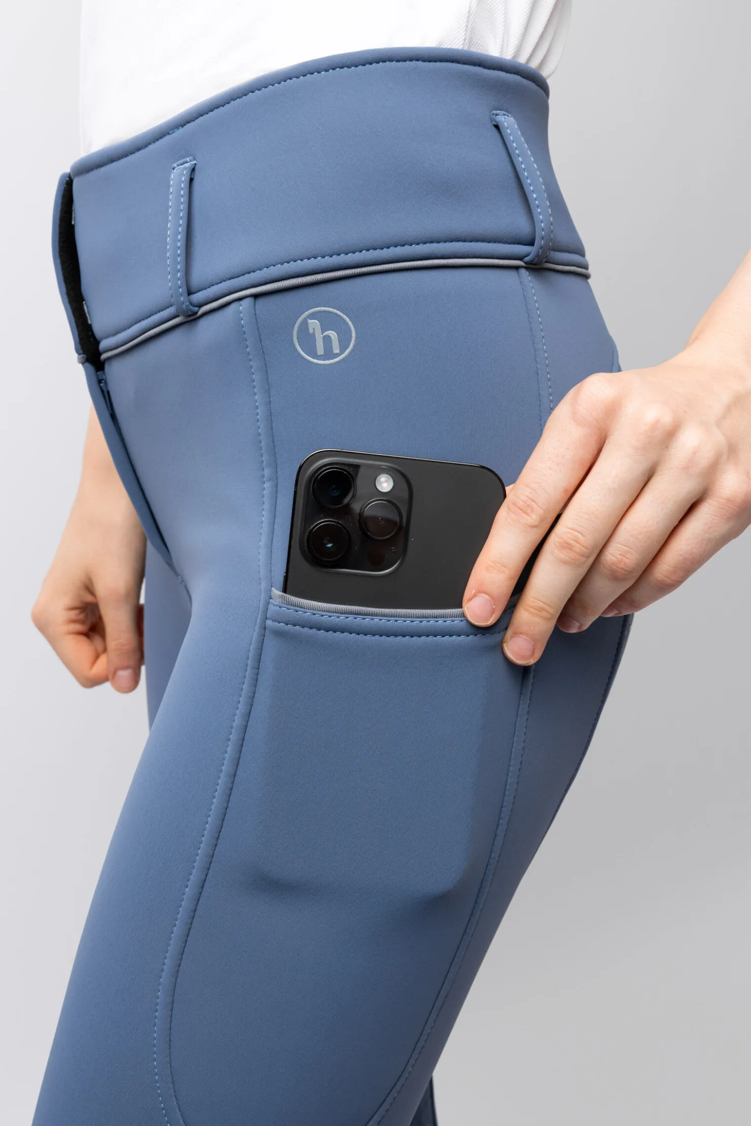 Best horze Corinne Thermo fullgrip ridebukser Vintageindigo