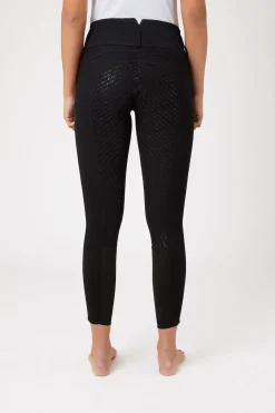 Online horze Daniela helforsterkede ridebukser med silikon, dame Black