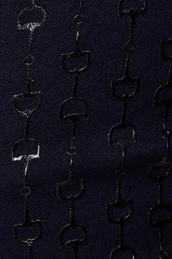 New horze Daniella helforsterkede ridebukser med silikon, barn DarkNavy/CactusFlowerPurple