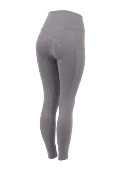 Hot horze Daria Dame ride tights med fullt sete TitaniumGrey