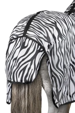 Hot horze Defender fluedekken med mageplate zebra