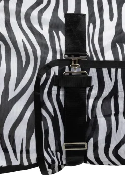Hot horze Defender fluedekken med mageplate zebra