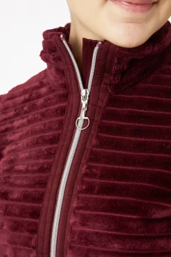 Sale horze Della stripete ridejakke i fleece til dame PortRoyale