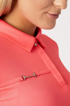 Outlet horze Denise funksjonell kortermet poloskjorte, dame Pink