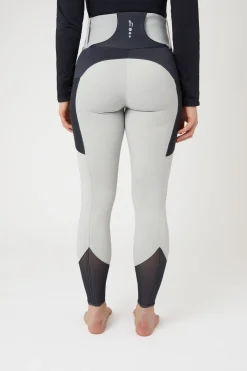 Clearance horze Ebba helforsterkede ridebukser med mesh til dame HarbourMist