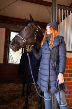 Online horze Edith lang vattert kåpe Polarblue
