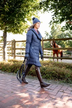 Online horze Edith lang vattert kåpe Polarblue