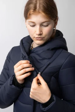 Online horze Edith lang vattert kåpe Polarblue