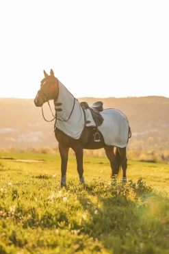 Online horze Eira flueridedekken med avtakbar hals Grey