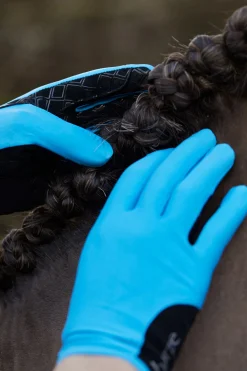 Clearance horze Eliana ridehansker, barn HawaiianBlue