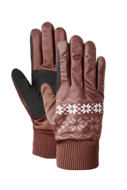 Hot horze Emily Winter ridehansker RumRaisinBrown