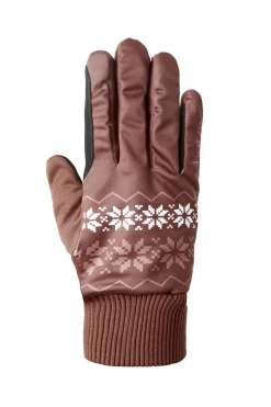 Hot horze Emily Winter ridehansker RumRaisinBrown