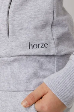 Discount horze Emmie treningsgenser i organisk bomull, barn AshGrey