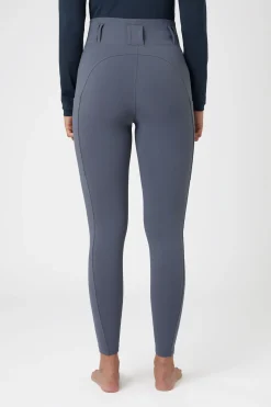 horze Everly kneforsterkede ridetights til dame SteelGrey