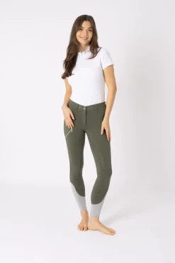 Clearance horze Felicia helforsterket ridebukse BeetleGreen