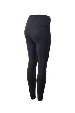 Outlet horze Ginny helforsterkede ridetights med silikon og mobillomme, mammaklær DarkNavy