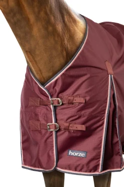 Clearance horze Glasgow utedekken med fleecefyll og reflekterende detajler Burgundybrown