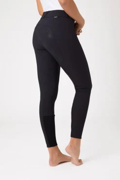 Hot horze Grand Prix helforsterket ridebukse med silikongrep, dame PeacoatDarkBlue