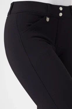 Hot horze Grand Prix helforsterket ridebukse med silikongrep, dame PeacoatDarkBlue