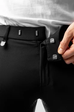 Outlet horze Grand Prix helforsterket ridebukse med silikon, herre Black