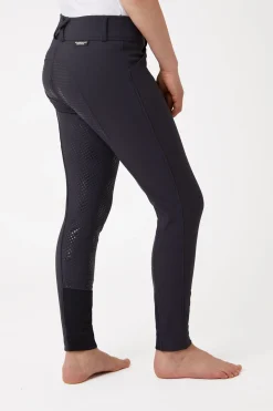 Discount horze Grand Prix helforsterket ridebukse med silikongrep, barn PeacoatDarkBlue