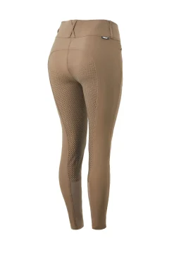 Best horze Grand Prix II helforsterkede ridebukser til dame IronGreyBrown