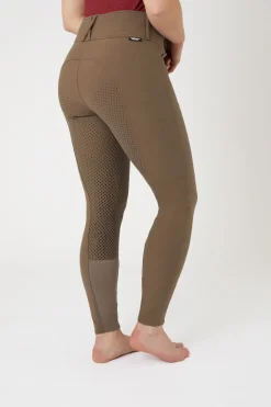 Best horze Grand Prix II helforsterkede ridebukser til dame IronGreyBrown