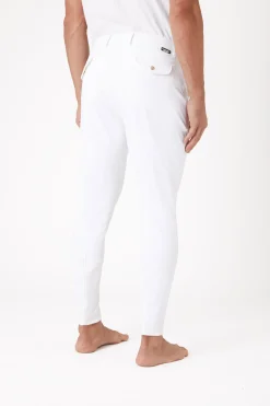 Clearance horze Grand Prix kneforsterkede ridebukser med silikon, herre WH/AB