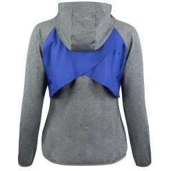 Outlet horze Hallie hybrid-hoodie, dame MazarineBlue/Melangegrey