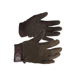 Discount horze hansker med polygrep ChocolateBrown