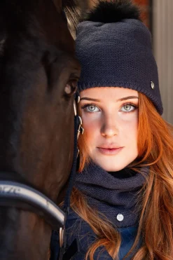 Hot horze Haze Strikket Hals Vintageindigo