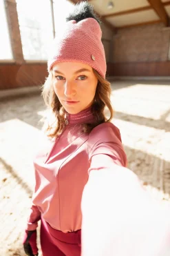 Clearance horze Haze Strikket Lue Heatherrose