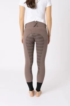 horze helforsterkede ridebukser med silikon, høyt liv og telefonlomme, dame Iron