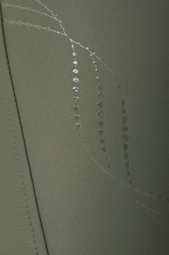 Outlet horze Indira helforsterkede ridebukser med høyt liv til dame KhakiGr&oslash;nn