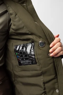 Clearance horze Jadine varmejakke til ridning Olivegreen