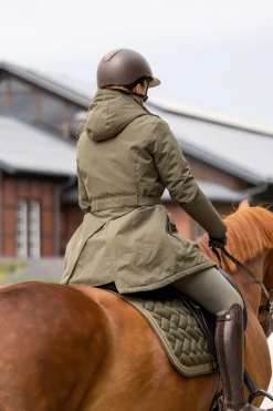 Clearance horze Jadine varmejakke til ridning Olivegreen