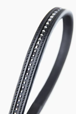 Sale horze Jaipur pannebånd med Swarovski-krystaller Black