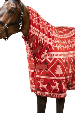 Outlet horze julegenser til hester Red