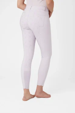 New horze Kaitlin helforsterkede ridebukser med blomsterdetaljer, dame OrchidHush