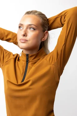 Hot horze Karla treningsskjorte til dame Goldenbrown