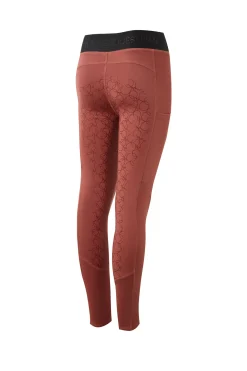 Hot horze Leighton Teens helforsterkede ridetights med silikon og varmt fôr RoanRouge