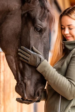 Sale horze Leni ridehansker til sommeren til dame BeetleGreen