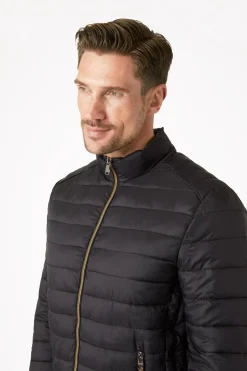 Clearance horze lettfôret jakke, herre Black