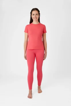 Discount horze Lily funksjonell t-skjorte, dame RougeRed
