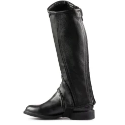 horze lærchaps, barn Black