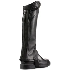 horze lærchaps, barn Black