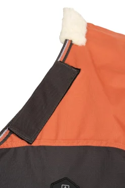 Hot horze Lucerne utedekken med fleecefôr RustOrange